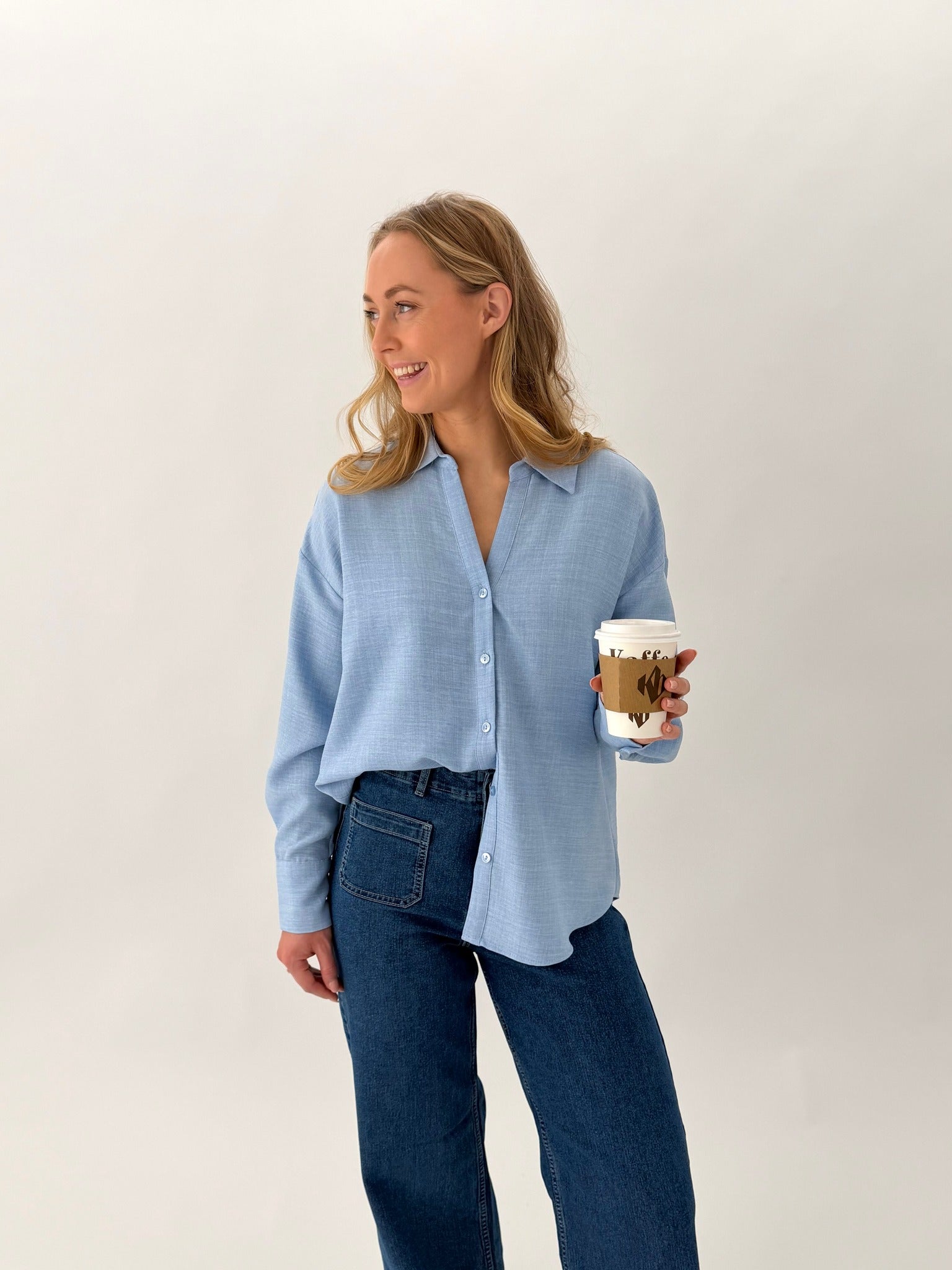 VMMELANEY Shirts - Chambray Blue